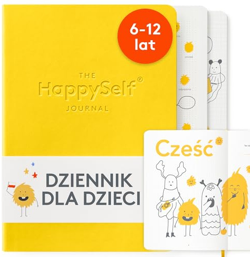The HappySelf Journal – den prisbelönta dagliga dagboken för barn i åldrarna 6-12 år för att främja lycka, utveckla positiva vanor och vårda som efterfrågar sinnen [Polsk språkversion]