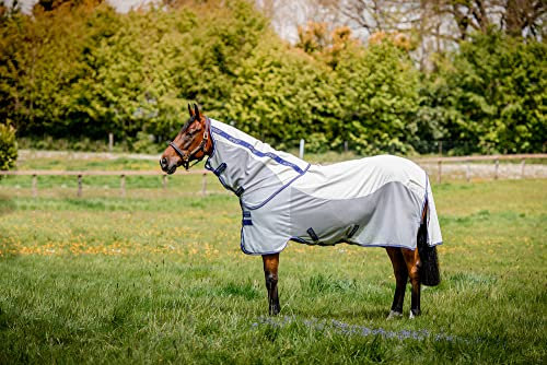 Horseware Amigo Airflow, Größe:130 cm / 6'0, Farbe:Navy Check/Altanic Blue