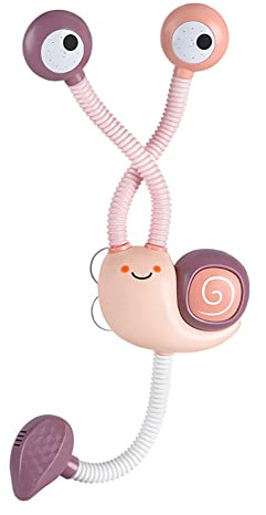 Katutude Jouet de Bain Bébé, Pommeau de Douche Jouets de Baignoire Escargot Jeux de Bain Jeu d'Eau Jouet de Piscine Douchette Bain Jouets de Douche Cadeau Bébé de 0 à 5 Ans