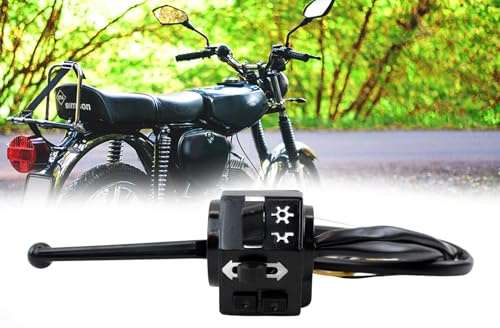 Schaltereinheit links mit Kupplungshebel für Lenker Simson S51, S53, S70, S83, SR50, SR80 inkl. Doppeltaster, Abblendschalter & Blinkerschalter, für 6V + 12V geeignet Bisomo