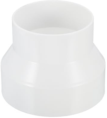PATIKIL 4 to 3 Duct Reducer, Duct Connector Ducting Inline Adapter Increaser ABS Plastic Vent for HVAC Heating Cooling Air Ventilation
