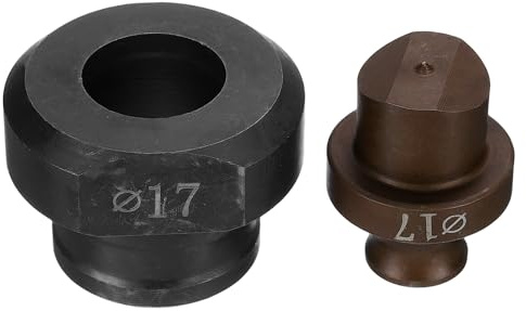 QUARKZMAN Troqueladora Hidráulica para Perforar Agujeros de 17mm de Precisión - Kit de Perforación Eléctrica Hidráulica para Máquina Perforadora MHP-20 JP-20, Borgoña y Negro