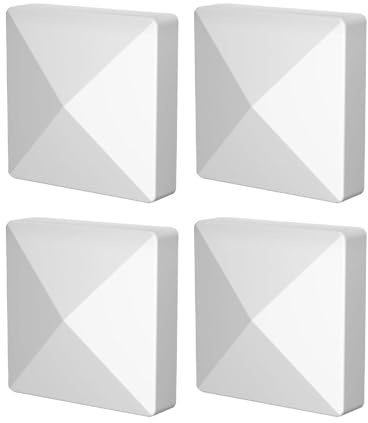 Sharplace 4 pièces couvertures de Capuchons de poteaux pyramidaux, Capuchons supérieurs de poteaux Couverture de Protection de Poteau de Pont décorations de