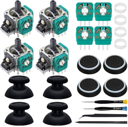 ZHUROUPU Analog Joystick Ersatz für Xbox One Controller, 3D Thumbstick Modul Ersatz für Xbox oneController, Drift beschädigt Joystick (4Pcs)