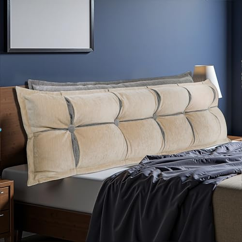 LELEFIDO Rückenkissen, Lesekissen für Bett und Sofa mit Doppelt überlappendes Kissen Design, Bietet Optimalen Supportive Rückenkissen Bett, große Rückenkissen, Wandkissen Bett