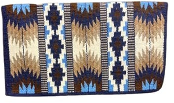 EQUIGEAR Western Ranch Horse Satteldecke aus neuseeländischer Wolle, Western-Design, handgefertigte Satteldecke, Wollpolster, Sensor Flex (Anpassung möglich) ZA01 (34 x 38)