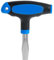 Mabor Tournevis à tête plate avec poignée en T - Kit de tournevis ergonomique à tête plate courte - Outils de montage avec poignée en plastique pour vis à fente, 10 mm
