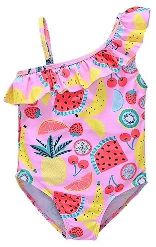 Generisch Swimsuit Girls Bikini Kids Swimwear Kids Toddler Baby Girl Spring Summer Print Cotton Sleeveless Romper Body Clothing Sports Swimsuit, pink, 6-9 Months