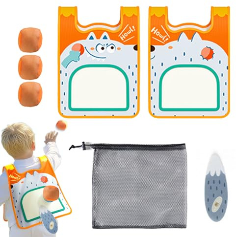 Genérico Kasta och fånga spel - självhäftande bollar och - Precisionssatser för utomhusbruk - för trädgård strand pool camping resor familj klassrum rekreation