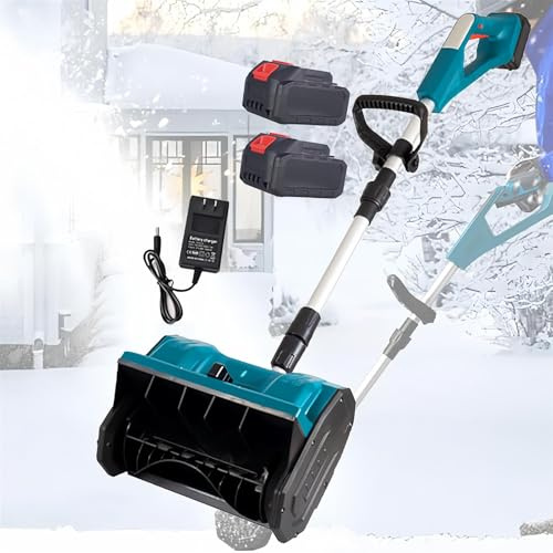 Pala da neve elettrica senza fili, regolabile a 45°, design pieghevole per terrazze e vialetti