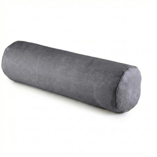 Kissen-Fabrik Nackenrolle Nackenkissen – Entlastet Halswirbelsäule – Viscoschaum 38x11 cm (grau)