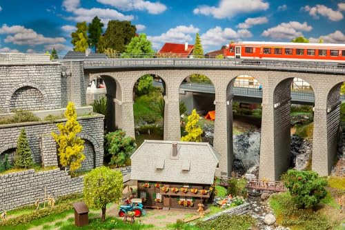 Viadukt-Set, 2-gleisig, gebogen, Verschieden