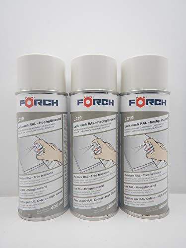 FORCH GRAUWEISS Weiss GRAU RAL 9002 Lack LACKSPRAY Spray SPRAYDOSE 400ML (3)