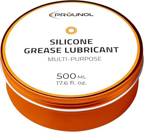 Prounol 100% Grasso al Silicone, Pasta dielettrica Multiuso, lubrificante per Gomma HT Impermeabile (500 ml)
