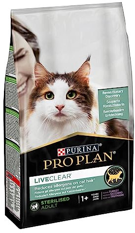 PURINA PRO PLAN LiveClear Sterilised Adult Truthahn | 1,4 kg | Schmackhaftes Alleinfuttermittel | Kann zur Unterstützung von einem gesunden Immunsystem beitragen | Mit Truthahn