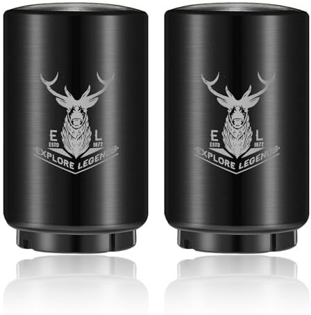 Lot de 2 décapsuleurs de bière automatiques avec bouchon magnétique, ouverture à une main en acier inoxydable, ouverture à ressort Push & Pop pour cuisine, maison, bar, restaurant, ustensiles