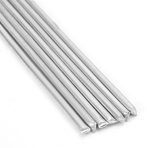 Temhyu Flux-Cored Aluminum Welding Rods, Low Melting Point 1.6/2.0mm, Low Temperature Easy Melt Weld Bars Cored Wire, (Color : 30pcs, Size : 2.0mmx50cm)