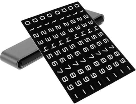 BELLIFFY Car Temporary Parking Card Plate Dual Phone Number Display for Easy Identification Durable Dashboard Parking Accessory for Vehicles Streamlined Outdoor Use