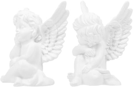 Cabilock Engel Harz Dekorationen Harz Engel Statue Handwerk für Mädchen Betende Engel Figuren Home Decor