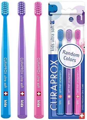 Curaprox Kids Toothbrush, Blister Three-Pack, International (Random)