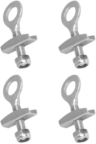 TOYANDONA 4 Tendeurs de Chaîne Arrière Réglables en Acier pour Vélo à Pignon Fixe et BMX, Accessoires de Réparation Compacts et Légers pour Maintien Précis Tension de Chaîne,