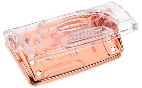 Adorainbow Multifunktionaler Tragbarer Locher Roségold Kompakter Bürobedarf für Erwachsene und Büro und Zuhause