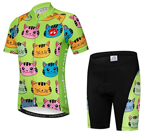 Barn cykling jersey set kläder pojkar flickor shorts dyna kostymer