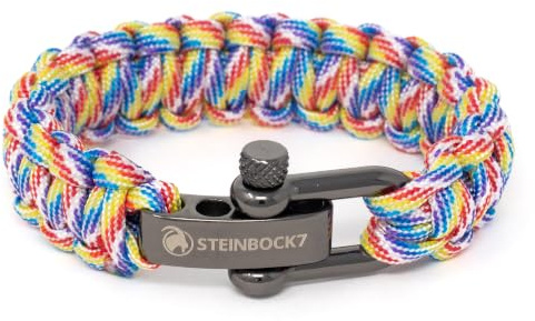 Steinbock7 Paracord Armband Herren Survival