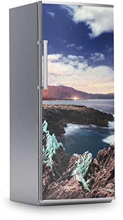 Kühlschrank Designfolie I Dekosticker für Kühlschrankfront - Sticker Aufkleber selbstklebend I Tattoo Küche - Design: Seaside