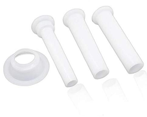 Zonster 3pcs/set Plastic Meat Grinder Sausage Stuffer Filling Tubes Homemade Sausage Maker Funnels Nozzles with Base Kitchen Baking Tools