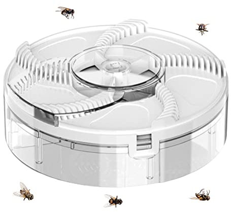 KKPLZZ Elektrische automatische rotierende Fliegenfalle, leistungsstarke Haushalt den Innenbereich und elektrische Mückenvernichterfalle,strahlungsloser Insektenvernichter