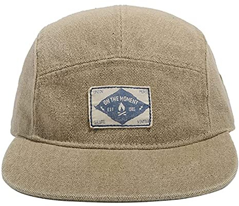 Clakllie Mössa herr truckerkeps snapback hattar 5-panel keps platt brim basebollkeps sommar solkeps platt brätte basebollkeps justerbar utomhus keps camping keps, H-5P02-Khaki, En Storlek