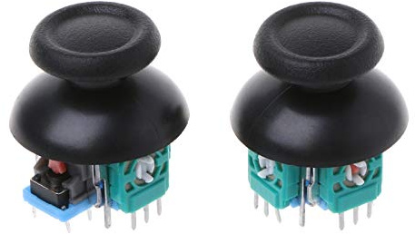 N+B 2 STÜCKE 3D Analog Joystick Ersatz, Joystick Controller Joysticks Kompatibel für Playstation 4 PS4 Wireless Game Controller Thumb Sticks Controller Joypad Left Right Gamepad Sensor Repair Axis