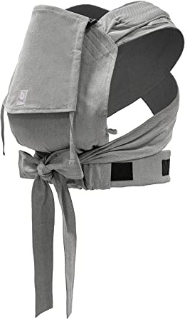 Stokke Limas Carrier, Grey Melange - 2023 Version (OCS) - Newborn Half-Buckle Baby Carrier - Three Carrying Options - Safe from Birth & Up to 15 kg (33 lbs)