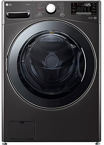 LG F11WM17TS2B, Frontlader-Waschmaschine 17 kg, Klasse E, 1.100 U./Min., 70x77x99 cm, Turbowash 59 Minuten, 6 Motion DirectDrive, Wi-Fi, Metallic Black Steel