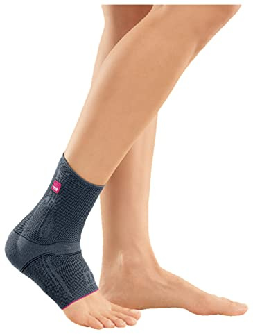 medi Levamed - Sprunggelenkbandage unisex | silber | Größe V | Gelenkbandage zur Stabilisierung des Sprunggelenks | Beidseitig tragbar