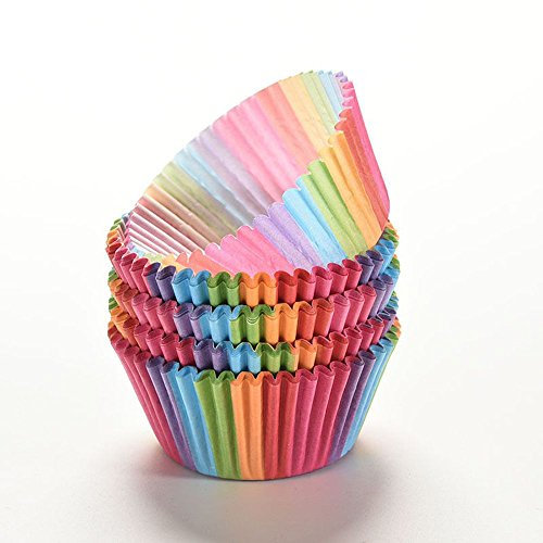 100Pcs Cupcake Liner Baking Cup Cupcake Paper Cake Cream Piping Bag Tray Mold Decorating Tools