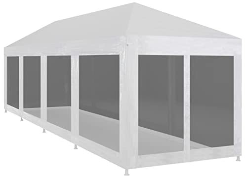 Homgoday Partyzelt mit 10 Netzwänden 12 x 3 m, Outdoor-Zelt für Privatsphäre, Balkon, Sonnenzelt für Garten, Balkon, Terrasse