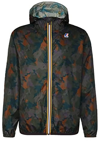 Kway jacket le vrai 3,0 claude graphic Unisex capospalla uomo donna CAMO GREEN BLACK M