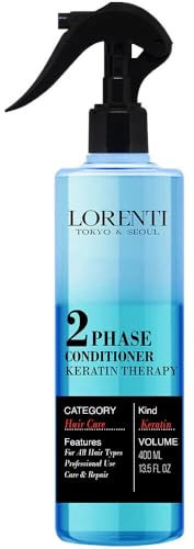 Lorenti Keratin 2Phase Hair Conditioner | Leave-in Spray Conditioning Keratin Therapy | 400 ml
