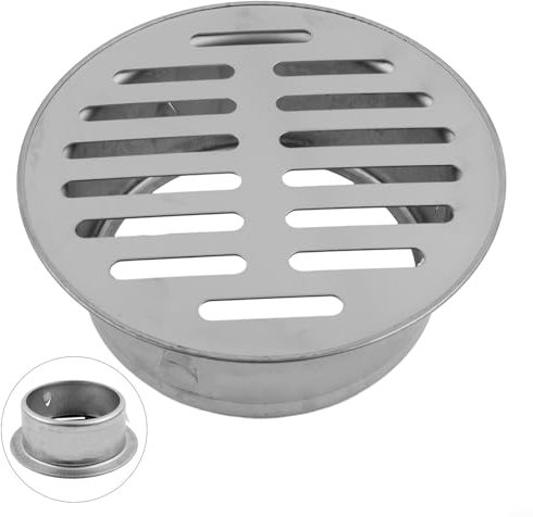 Funktioneller Edelstahl-Bodenablauf 50 x 200 mm mit Anti-Blockierfunktion, perfekt für den Außenbereich und große Entwässerungsanforderungen (200 mm)