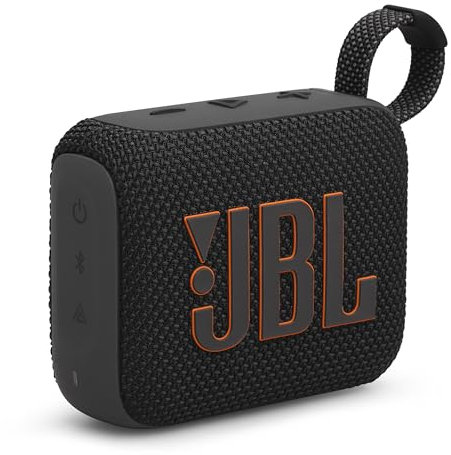 JBL GO4 Altoparlante Bluetooth, ricarica USB C, IP67 antipolvere, impermeabile, compatibile con app, radiatore passivo, portatile, nero