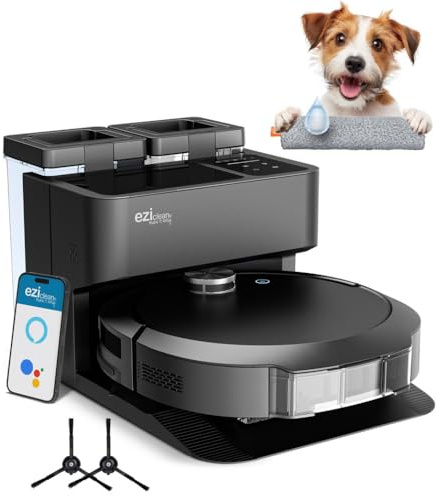 EZICLEAN Robot aspirateur Laveur connecté All in One Z10 Plus