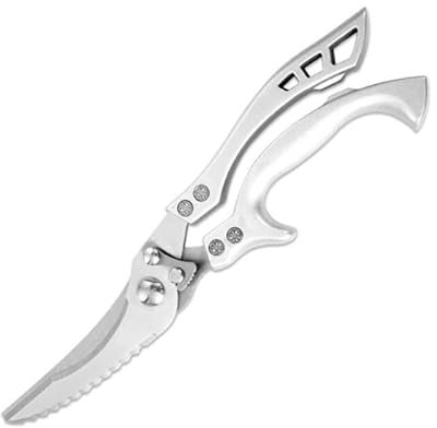 Kitchen Poultry Shears, Chicken Bone Kitchen Scissors Kitchen Shears Duck Fish Cutter 4Cr13 Stainless Steel Scissors (Naked Knife)