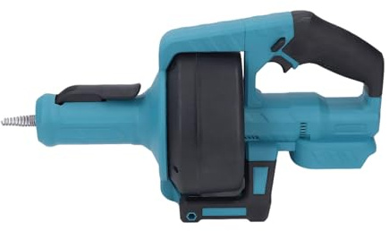 Nettoyeur de Canalisation Électrique sans Fil avec LED et Câble d'Extension, Tarière de Vidange pour Évier et Douche, Bleu