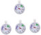 Cabilock 4 Stück Kühlthermometer Gefrierschrank Temperaturanzeige Gefrierschrankthermometer Alarm Gefrierschrank Temperaturanzeige Digitales Kühlschrankthermometer Kühlschrankthermostat