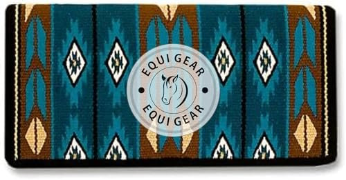 EQUIEMPRESS Sattelunterlage Western Ranch/Westernsatteldecke aus Neuseelandwolle, Top Wool Pad Sensor Flex (Anpassung möglich) A-327 (34 x 40)