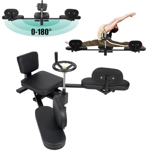 KEESUNG Écarteur de jambe mécanique pour écarteurs de jambes - Avec manivelle rotative - Angle d'étirement de 200 ° - Pour la maison, le yoga, la danse, les arts martiaux, le MMA