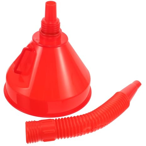 ABOOFAN Embudo de Aceite de Plástico con Filtro y Manguera para Automóviles y Motocicletas Herramienta Multiusos Resistente y de Limpiar