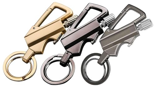 Metall Evighetständsticka Utan Bensin, Multiverktygständare Hängsmycke Nyckelring, Permanent Tändsticka och Oändlighetsfunktion, Bärbar Multifunktionell Tändare(3pcs)